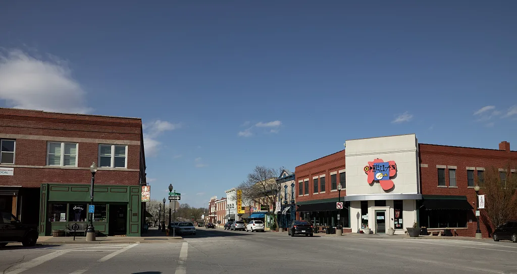 The town square in Independence, Missouri