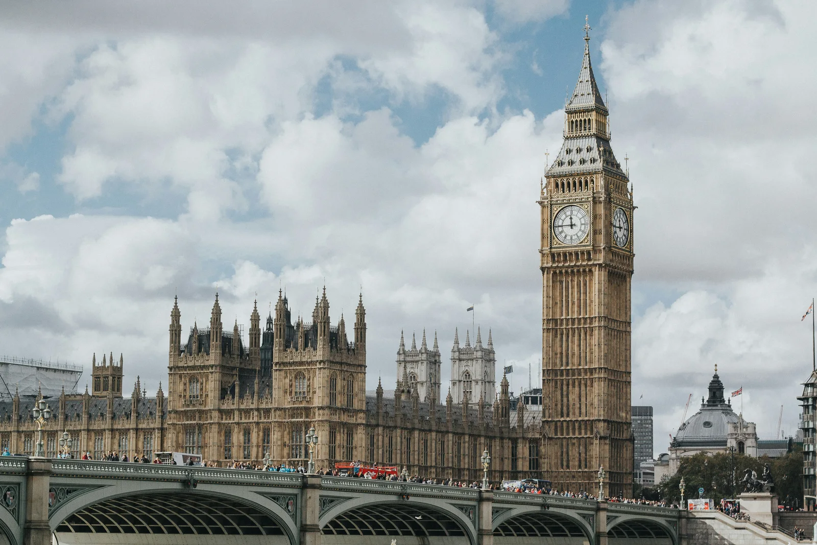 The Palace of Westminster and Big Ben in London